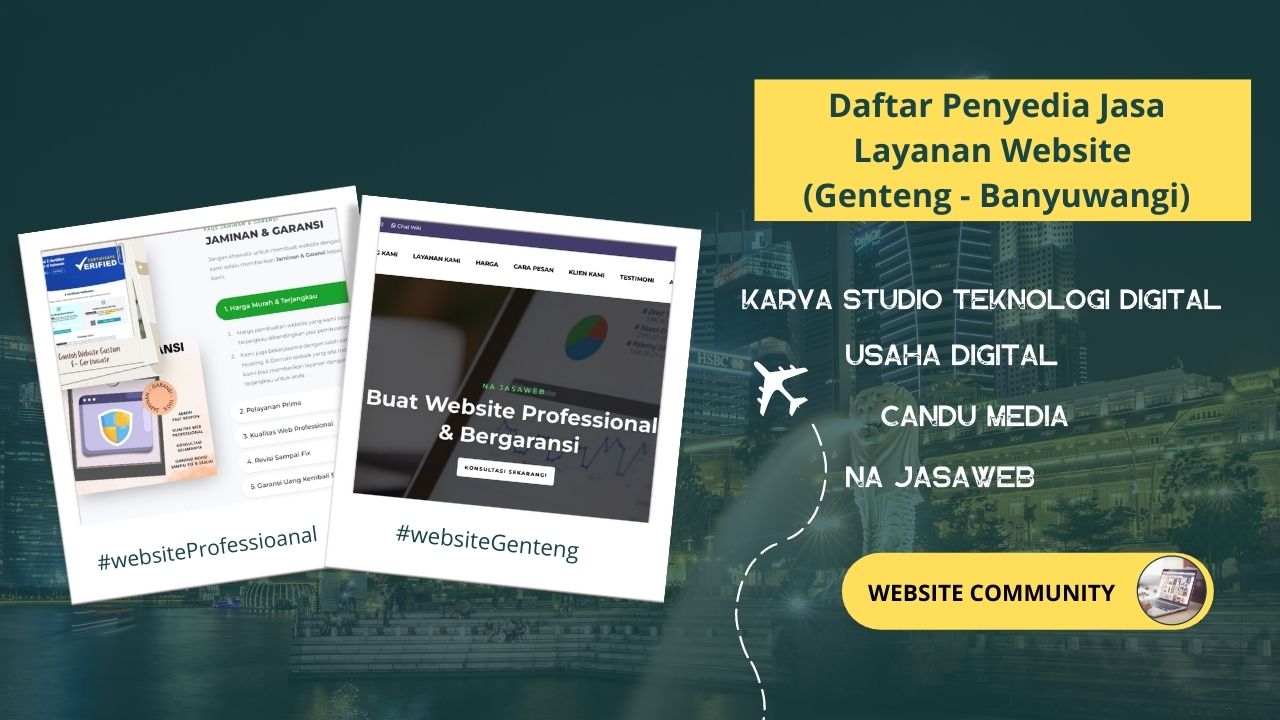 galeri jasa pembuatan website genteng banyuwangi